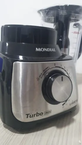 Liquidificador Turbo Preto Inox 1100w Mondial