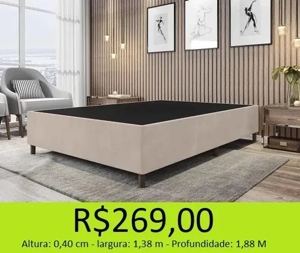 Base box casal de alta resistencia