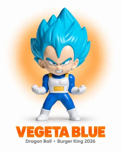 Vegeta Blue Dragon Ball Burguer King Boneco 2026
