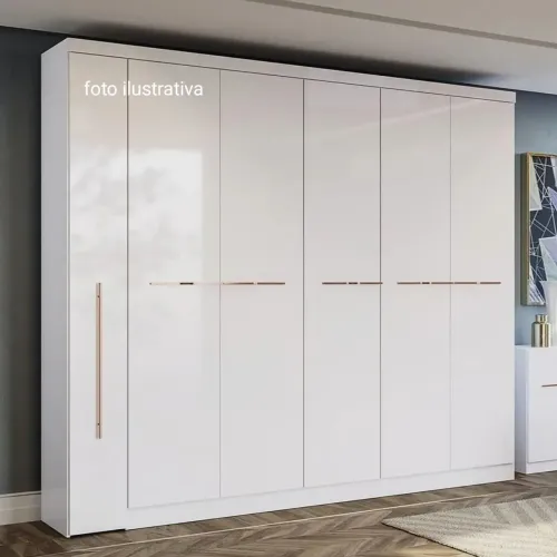 Guarda Roupa Casal kappesberg (grande) 6 portas 6 gavetas / Branco
