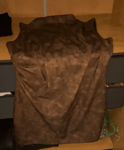 Vestido couro fake