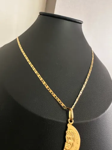 Corrente Elo Piastrine de ouro 6.00g 18k procedência garantia eterna