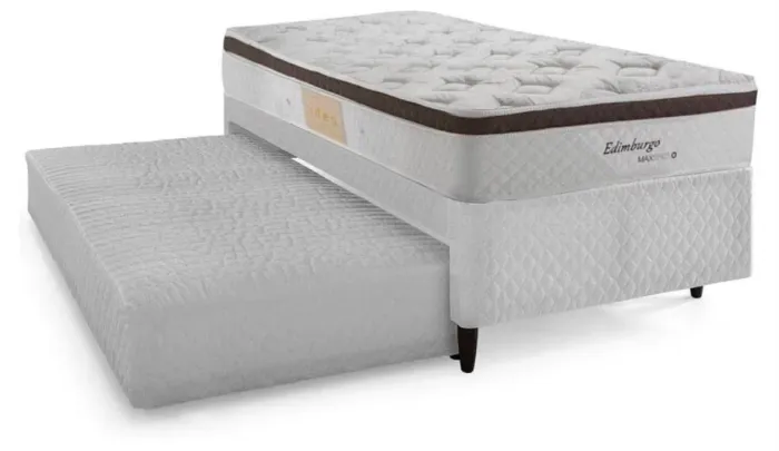 Bicama Box Solteirão e Cama Auxiliar Herval Edimburgo, 57x96x203 cm