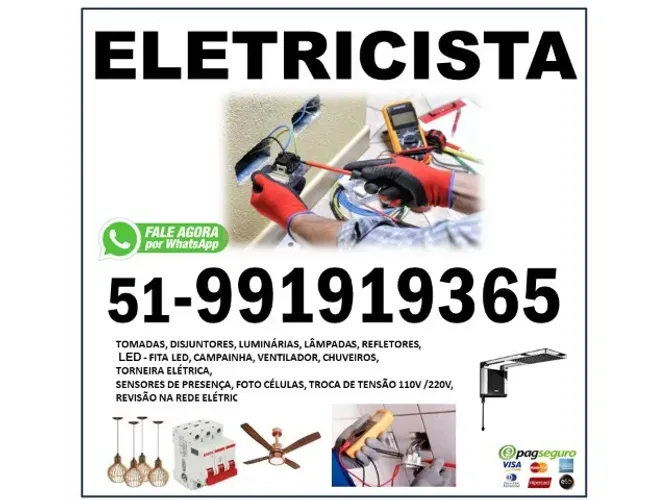 PRECISANDO DE ELETRICISTA? NÃO CORRA RISCOS!