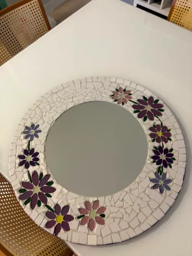 Espelho decorativo mosaico