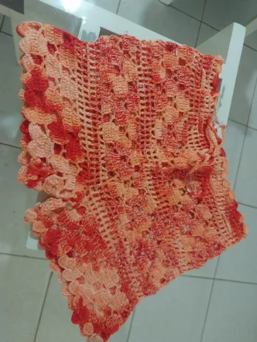 Roupas crochê, short Bloguerinha, trilhos de mesa, cropped, sousplat