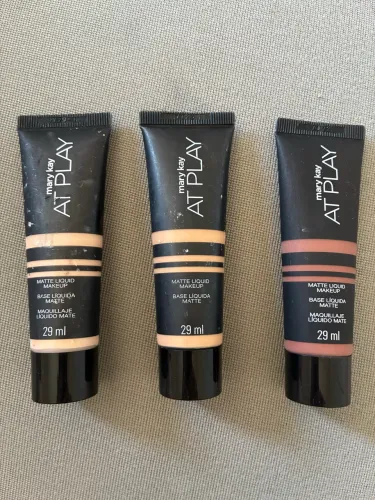 Base Mary Kay Kit 3 Very light + Medium + Deep usadas poucas vezes