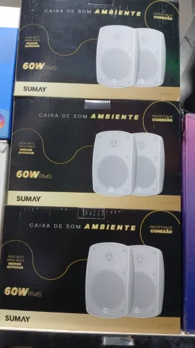Caixa de som de 60w com protetor de conexão da sumay