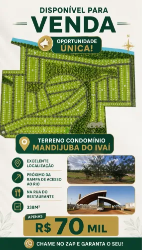 Vendo Terreno Estância Mandijuba I