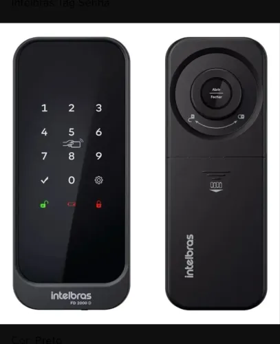 Fechadura Digital De Sobrepor Fd 2000 D Intelbras Tag Senha