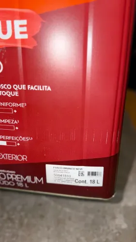 Tinta Acrílica 18L Suvunil Branco Neve Fosco
