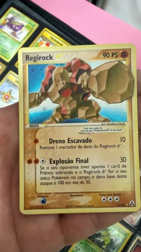 Carta Pokemon Regirock Gold Star PT SP