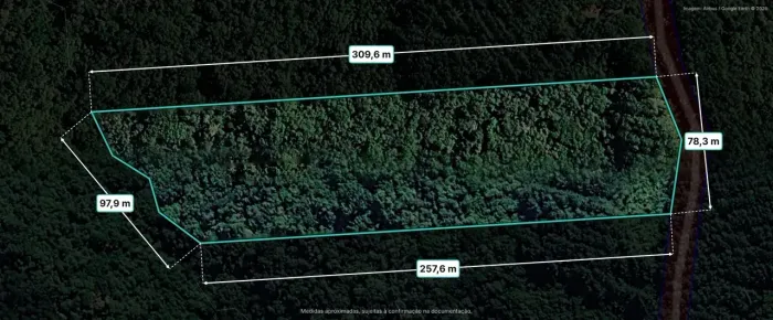 Área rural individual de 22.086 m² em São Luiz do Purunã - Destino de Turismo Rural