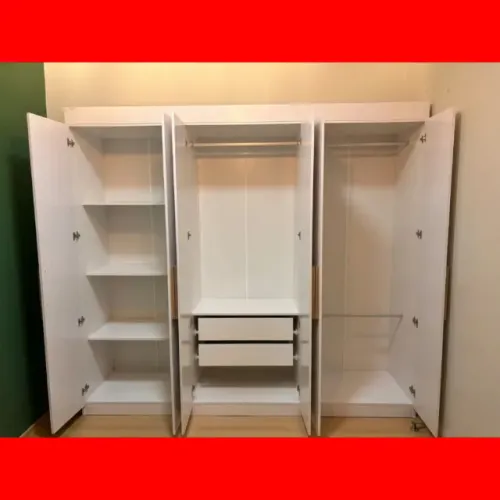 guarda roupas 6 portas branco