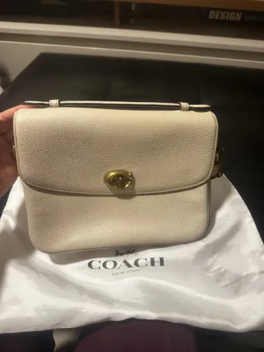 Bolsas Coach de Couro Off e Prata