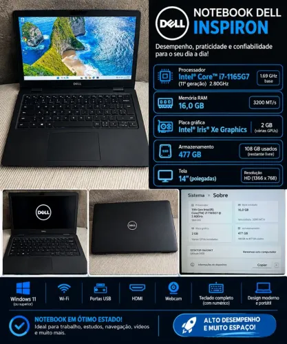 NOTEBOOK DELL i7 11G