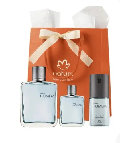 Presente natura homem classico, kit 190,00