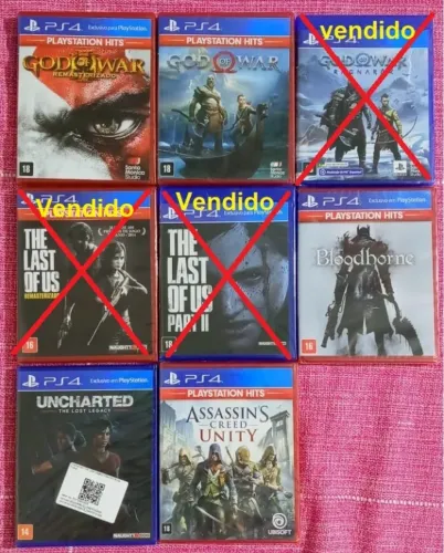 Jogos novos e lacrados para ps4 - leia