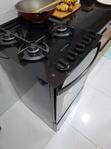 Fogão 4 bocas Mesa de vidro BRASTEMP