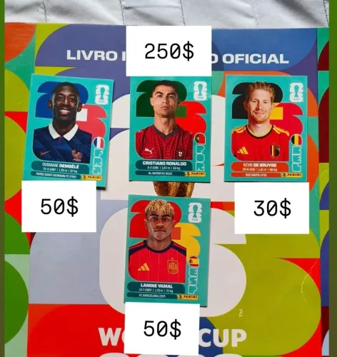 Figurinhas originais da copa do mundo 