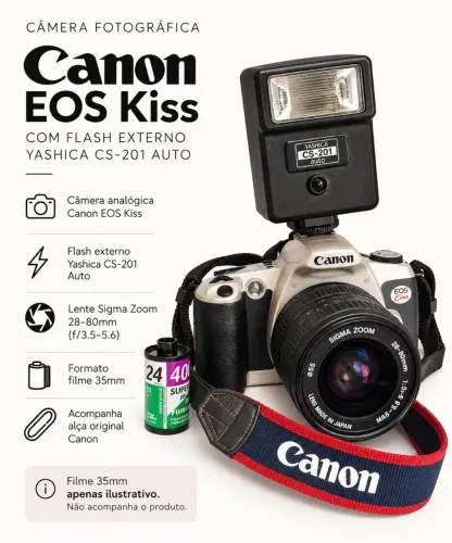 Máquina fotográfica Canon