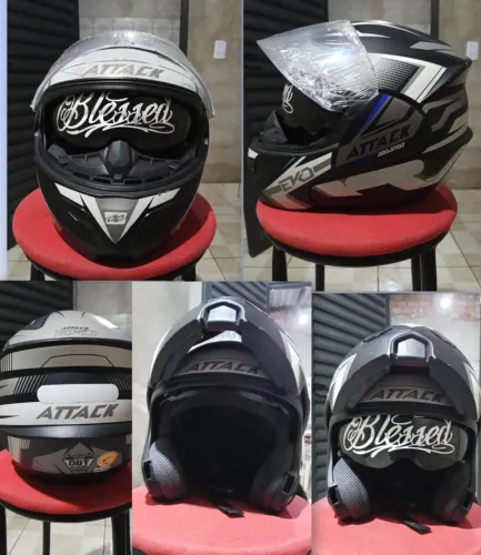 Capacete semi novo