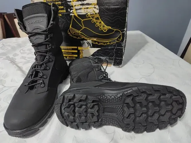 Bota Nova Coturno Militar Guartelá E-Lite BOPE Preto Tam 43 Original