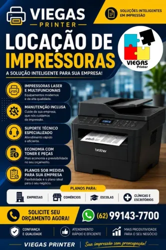 Aluguel de impressoras e computadores no estado de Goiás