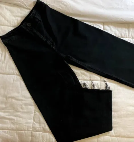 Calça Zara Preta Cintura Alta