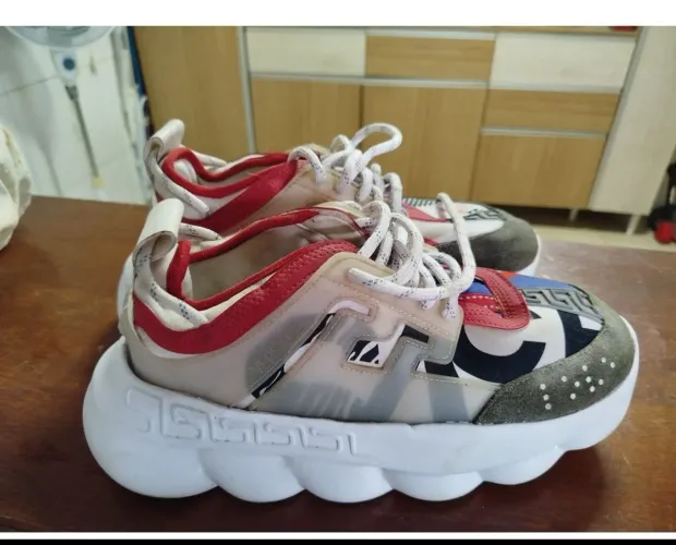 tenis versace chain reaction. Made in Itália