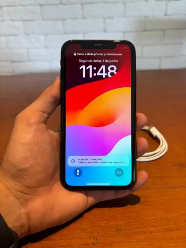 iPhone XR 64GB Preto - Bateria 81% -Tela Original