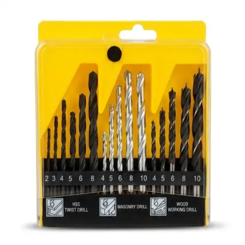 Kit 16 Brocas Concreto Madeira e Metal