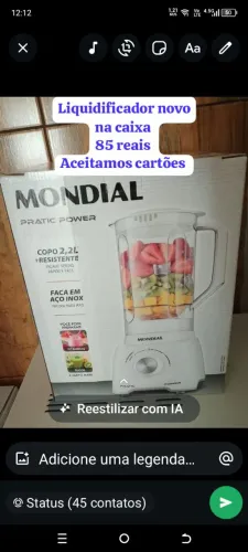 Liquidificador novo