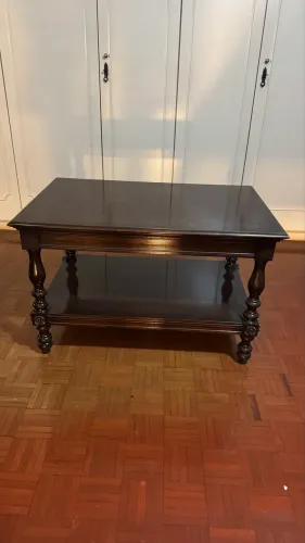Mesa multiuso em Imbuia ebanizada em excelente estado