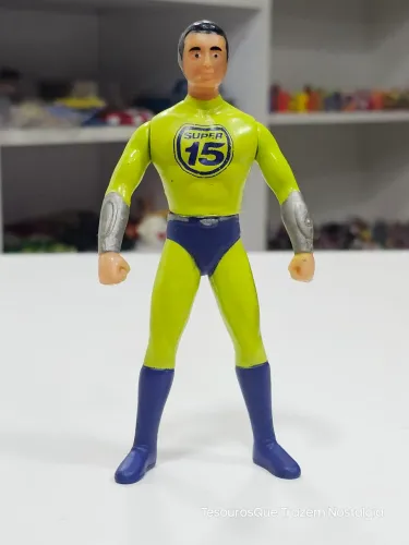 Boneco promocional Super 15 da Telefônica