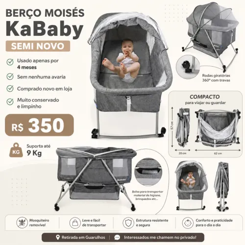 Berço Moisés portátil 