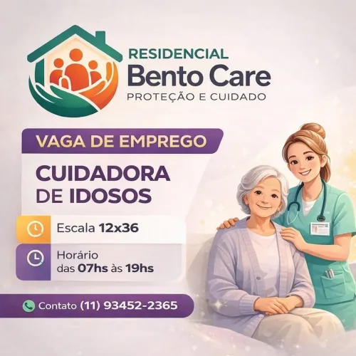 Estamos contratando cuidadores de idosos.