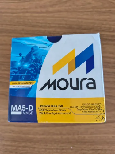 Bateria Moura nova moto