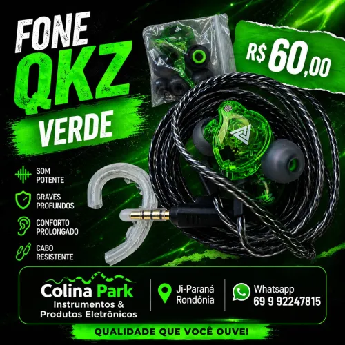 Fone QKZ AK6 Verde