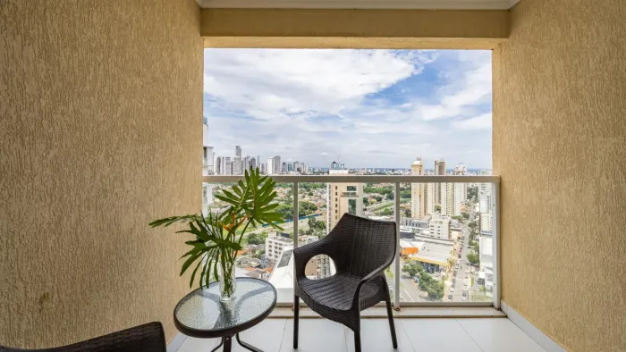 Flat mobiliado para aluguel com 1 quarto no Jardim Goiás