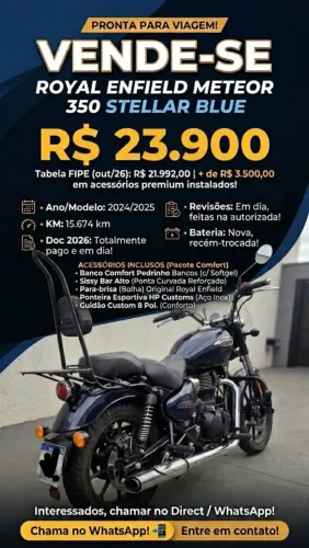 Royal Enfield Meteor 350 Stellar Blue