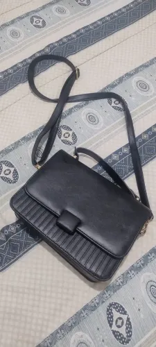 Bolsa transversal preta