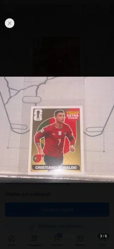 Figurinha Cristiano Ronaldo CR7 Gold