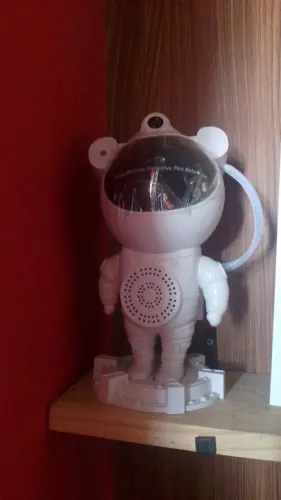 Luminária Projetor Galáxia Astronauta / Robô com Bluetooth.