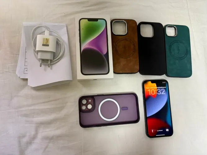 Iphone 14 256gb azul midnight + N.F no Nome da minha esposa
