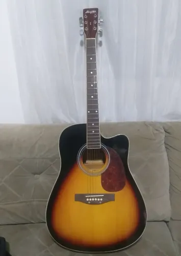 Violão Tagima Memphis cordas de aço elétrico com capa