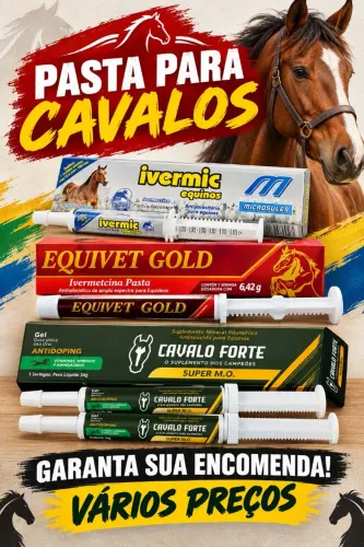 Vendo pastas para cavalos 