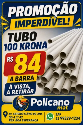 Tubo 100 pvc krona