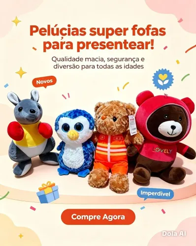 Pelúcias adoráveis 