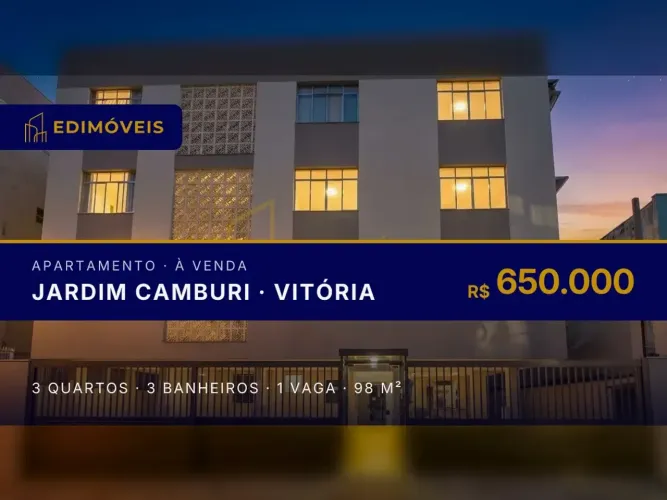 Viva em Jardim Camburi: Apartamento 3 quartos com suíte e área de lazer